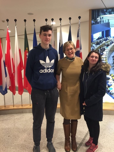 Graduate.ie winners with Mairead McGuinness, MEP, Vice President of the European Parliament.